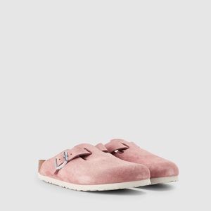 Birkenstock Boston Suede Leather Pink Clay